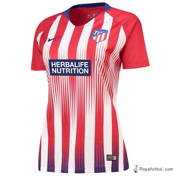 Camiseta Atlético de Madrid Replica Primera Ropa Mujer 2018/19 Rojo